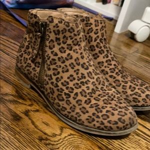 Girls Leopard Booties